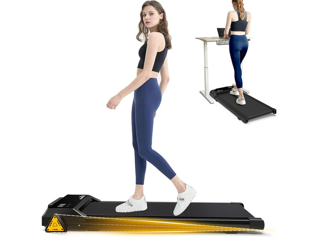 Under Desk Treadmill, Walking Pad for Home/Office, Portable Walking Treadmill 2.5HP, Walking Jogging Machine with 265 lbs Weight Capacity Remote...