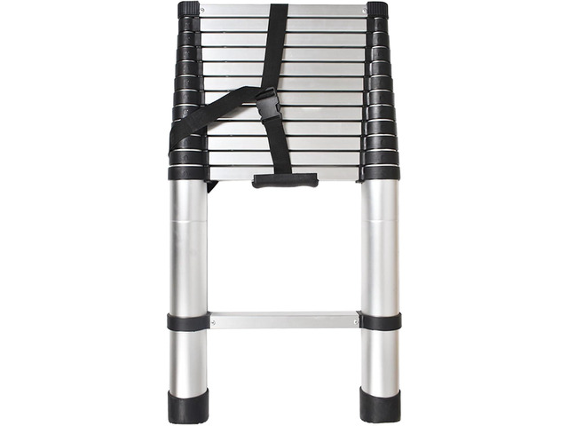WFLNHB 12.5 FT Telescoping Ladder Aluminum Extension Ladder Collapsible Suitable for Outdoor or Indoor