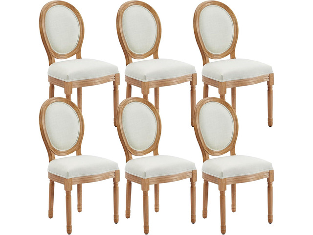 French Country Dining Chairs, Upholstered Dining Chairs Set of 6