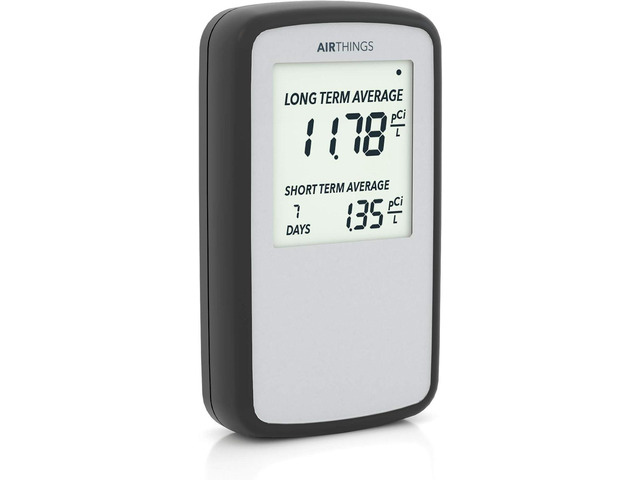 Airthings Corentium Home Radon Detector 223 Portable, Lightweight, Easy-to-Use, (3) AAA Battery Operated, USA Version, pCi/L