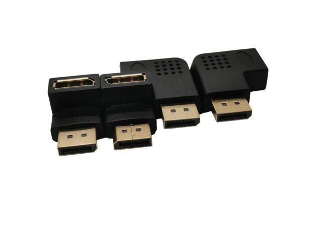 1PC UP down Displayport adapter right angle DP adapter 8k/60Hz 4K/144Hz pass durch 90 grad Winkel Displayport 1,4 konverter(F-F)