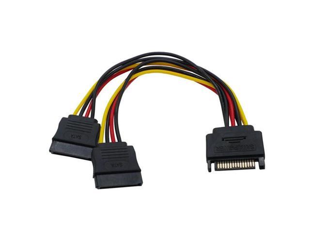 1PCS SATA Power Wire 1-to-2 Type Mainboard SSD Graphics card Connecting Line