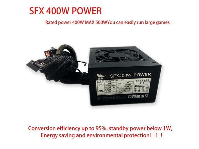 400W Mini Chassis PC Power Supply 110V ATX Power Supply PC Computer Power Supply Gaming PSU 12V Active PFC 24PIN MAX 500W DIY PC