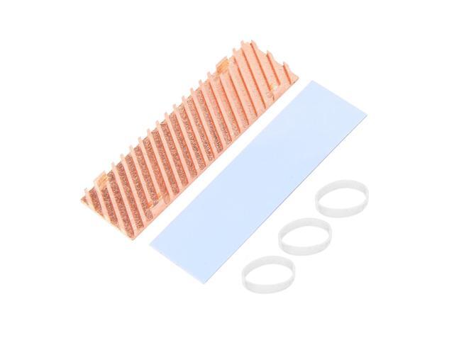 Ultra Thin Pure Copper Heatsink Cooler Heat Sink SSD Thermal Pad for M.2 2280 PCI-E NVME SSD 70X20X4mm