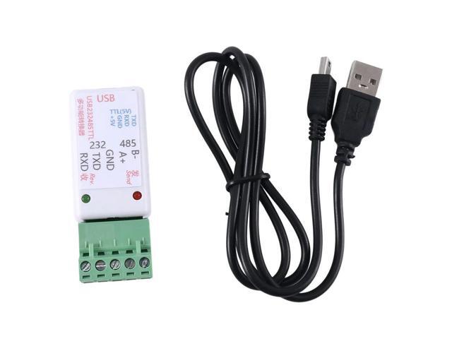3 In1 USB 232 485 TO RS485 / USB TO RS232 / 232 TO 485 Converter Adapter Ch340 W/LED for WIN7,Linux PLC Access Control
