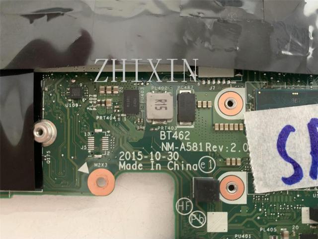 For Thinkpad T460 Laptop motherboard Core I5-6300U SR2F0 Mainboard BT462 NM-A581 Tested 100%