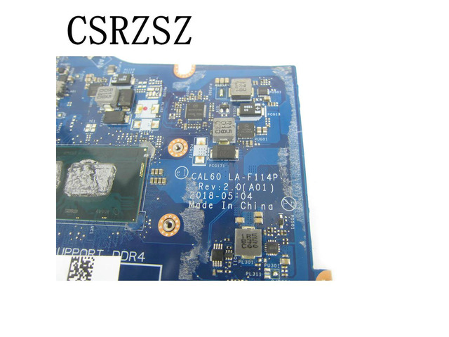 CN-001YV2 001YV2 01YV2 LA-F114P Mainboard For INSPIRON 5570 5770 Laptopmotherboard with i3-8130u CPU Tested ok