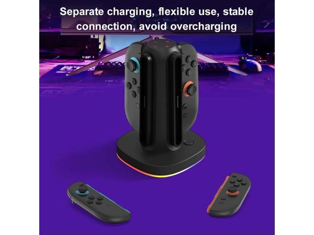 For NS2 Joy-Con Controller Stand 4-In-1 Game Controller Charging Base Space-Saving Gamepad Charging Station Gifts for Friend