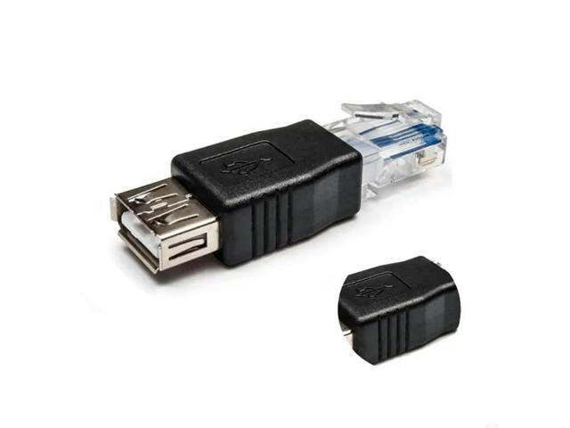 2pcs Ethernet to USB Adapter USB A Female To 8P8C RJ45 Male Connector Ethernet Adapter For Highly Speed Networking