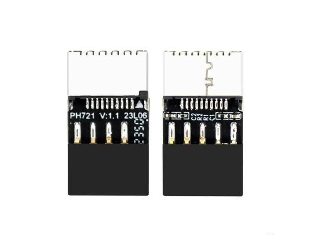 nboard USB2.0 9PIN Male to TypeE 20Pin Female Adapter Converter Easy to use