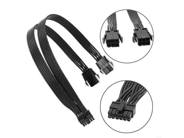 2x6Pin to 12Pin Graphics Card Power Adapter Cable for RTX30 GPU 12Pin to 6Pin