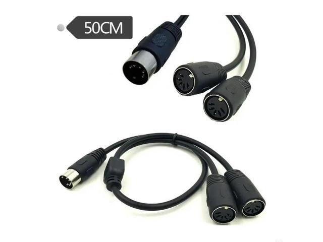 MIDI Cable Male to Double DIN-5 Female Extension Cord Line for MIDI Keypad