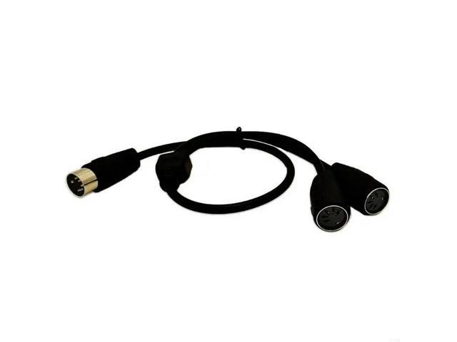 MIDI Cable Male to Double DIN-5 Female Extension Cord Line for MIDI Keypad