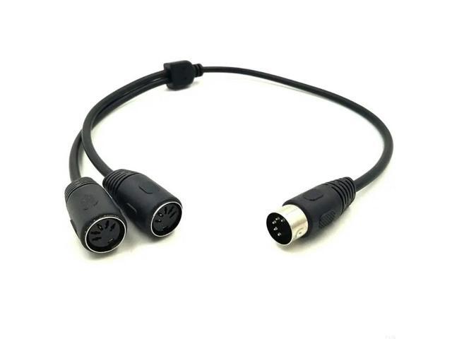 MIDI Cable Male to Double DIN-5 Female Extension Cord Line for MIDI Keypad