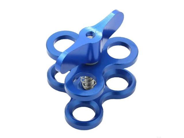 Diving Light Arm Adapter for Butterfly Clip 1inch Ball for Head Clamp Mount for