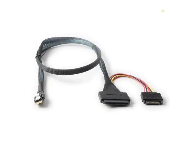 80cm Cable SlimSAS SFF-8654 4i to SFF-8639 U.2 Extension Adapter Wire Dropshipping
