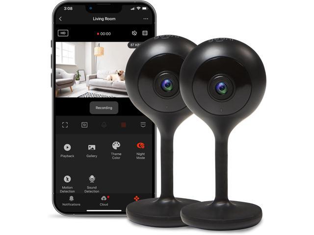 Geeni Look 1080p Indoor Camera, Full HD Wi-Fi & Motion Detection, 2-Pack 2-Way audio, night vision, works with Alexa & Google Home