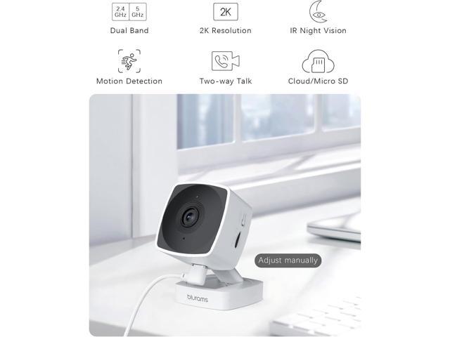 blurams 5GHz Cameras for Home Security, 2K Security Camera Indoor, Pet Camera with Phone App, Indoor Camera w/AI Motion Detection, 2-Way Audio,...