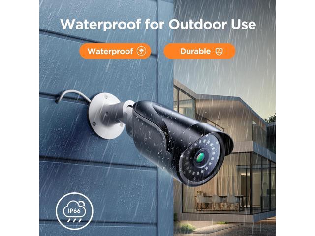 TIGERSECU 1080P Long Range Bullet Security Camera for DVR, Weatheproof for Indoor/Outdoor Use, Hybrid 4-in-1 OSD Switch for TVI/CVI/AHD/CVBS DVRs...