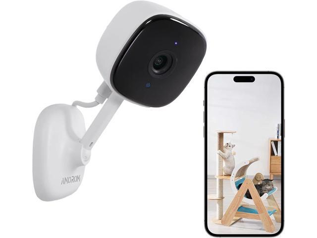 WiFi Indoor Camera for Home Security, 24/7 Recording Camera for Office/House/Apartment, Cloud & SD Card Storage, 2-Way Audio, Night Vision, AI.
