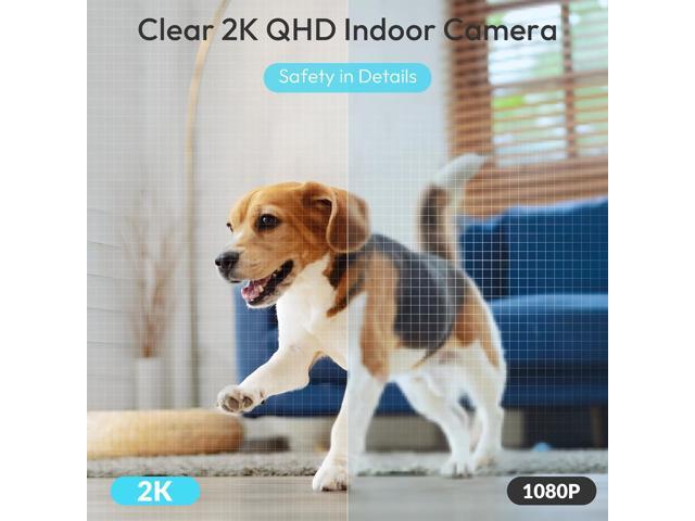 Rraycom Indoor Camera 5G & 2.4G WiFi,2K Security Cameras for Home Security,360°Pan & Tilt, Dog/Pet Baby Camera with Motion Tracking& Sound Detection,...