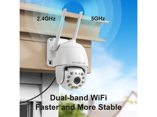 Cameras for Home Security 4MP HD, Hosafe WiFi Security Cameras Wireless Outdoor, Outdoor Camera Wireless, Floodlight Motion Detection, Pan Tilt...
