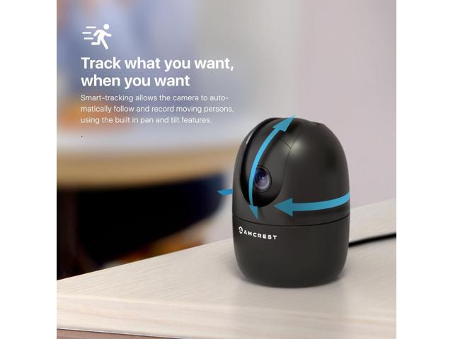 Amcrest 1080P WiFi Camera Indoor, Nanny Cam, Dog Camera, Sound & Baby Monitor, Human & Pet Detection, Motion-Tracking, 2.4Ghz Only, Pan/Tilt...