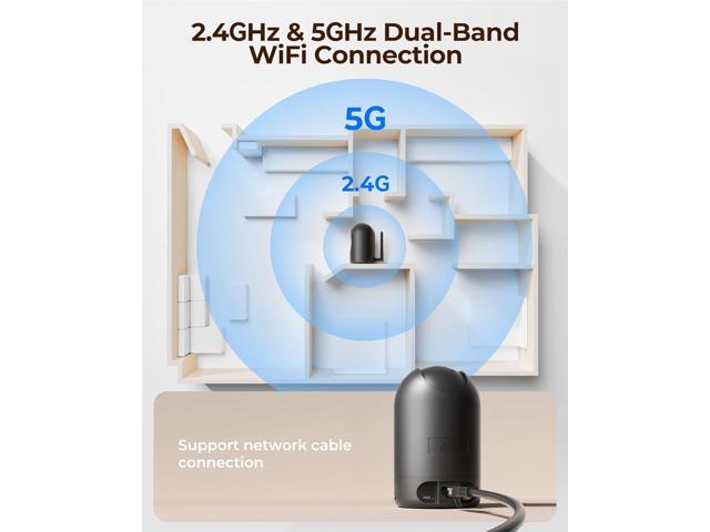 FOSCAM Home Security Camera R4S 4MP WiFi IP Camera,Wireless Baby Monitor with AI Human Detection Sound Detection 33ft Night Vision 2 Way Audio...