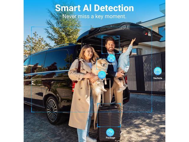 Rraycom 2.5K Solar Security Cameras Wireless Outdoor,Solar/Battery Powered Outdoor Security Camera,PIR Motion Detection,Two-Way Audio,Color Night...