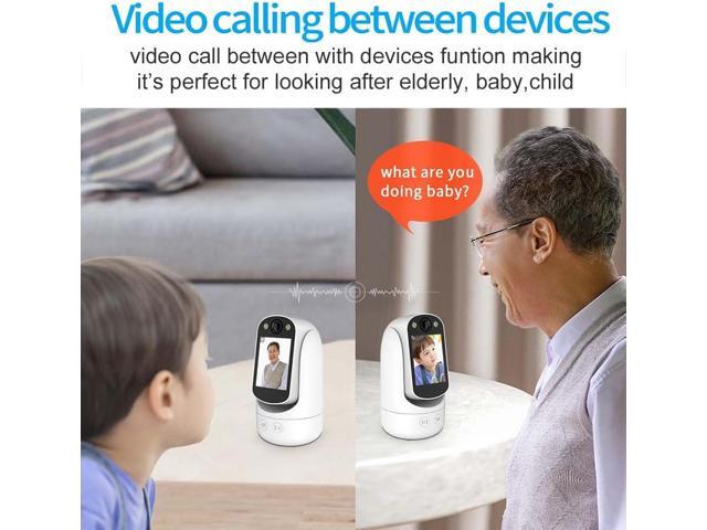 Video Call Security Camera Indoor, Nanny Camera Baby Camera Pet Camera,2-Way Video Call,2-Way Audio, 360°Pan/Tilt WiFi Camera for Home Security,...