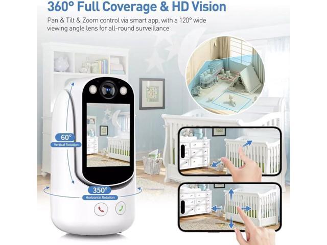 Video Call Security Camera Indoor, Nanny Camera Baby Camera Pet Camera,2-Way Video Call,2-Way Audio, 360°Pan/Tilt WiFi Camera for Home Security,...