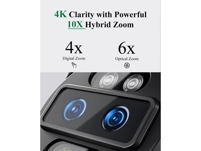 Ctronics [10X Hybrid Zoom] Dual-Lens 4K 8MP Security Camera Outdoor, Auto Tracking & Zoom, 2.4/5GHz WiFi, AI Human/Vehicle/Animal Detection, 256GB...