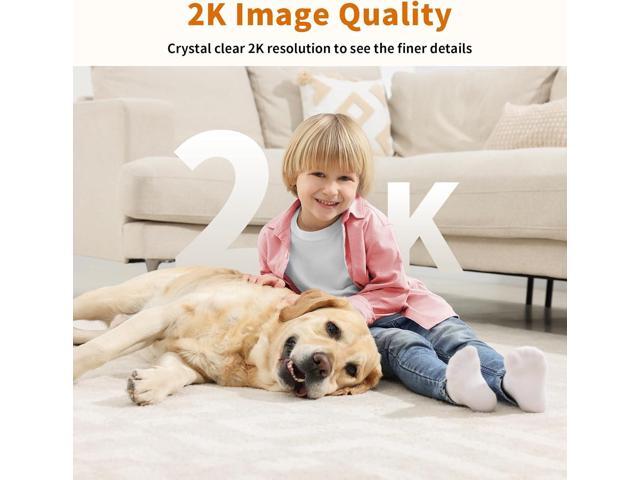 Alaga WiFi Indoor Security Camera, Baby Monitor, AI Motion Detection, 2 Way Audio, Night Vision, Cloud and SD Card Storage, Compatible with Alexa...