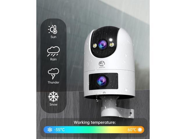 JOOAN 5G 2.4G Dual WiFi Security Camera Outdoor 2K Dual Lens Home Surveillance IP Cam 360° PTZ 2 Way Audio IP66 Waterproof Motion Detection Alert...