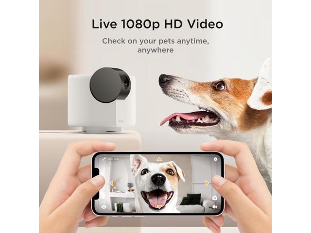 Petcube Cam 360 The Pack of 2 Camera Ultimate Interactive WiFi Pet and Home Security Pan-Tilt Camera with Phone App, 1080p HD Video, 360°...