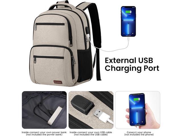 Backpack for Girls Women, School Backpack for Teen Boys, Lightweight Casual High School Bookbag, Daily-use Travel Laptop Backpack with USB Charging...