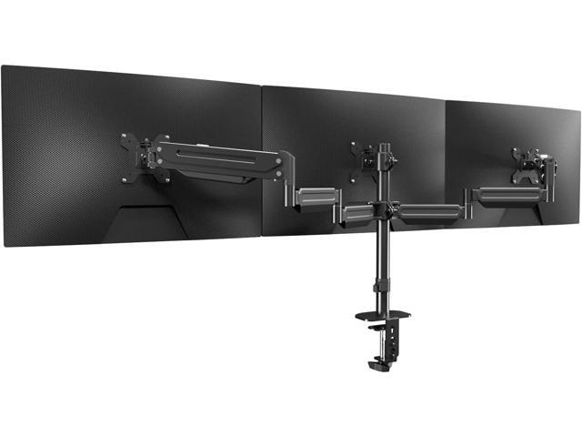 suptek Triple Monitor Mount for Most 17 to 32 inch Screens,Gas Springs Adjustment Triple Monitor Desk Mount Stand with Clamp & Grommet...