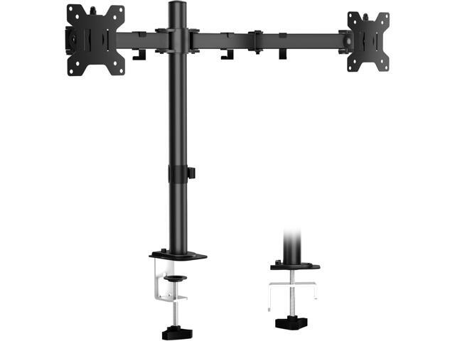 Dual Monitor Mount for Desk, Monitor Stand Holds 2 Computer Screens Fits 13' to 27', Heavy Duty Fully Adjustable Monitor Arm with C-Clamp and.