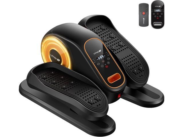 UMAY Under Desk Elliptical Machine, Electric Eclipse Leg Exerciser While Sitting for Seniors with 12 Speeds, Foot Peddler Exercise Machine, Manual.