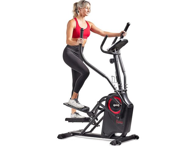 Sunny Health & Fitness Elliptical Exercise Machine Cross Trainer with Extended Stride Length & Exclusive SunnyFit App Enhanced Bluetooth Connectivity