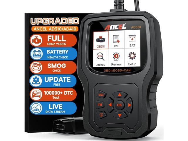 ANCEL AD530 OBD2 Scanner Diagnostic Tool, Universal Check Engine Code Reader with Live Data, Car Diagnostic Tool with Upgraded Battery Tester & All.