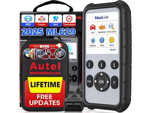 Autel MaxiLink ML629 Automotive OBD2 Scanner, 2025 Newer Model Upgraded of AL619, ML619, Car Code Reader Check Engine ABS SRS Transmission.