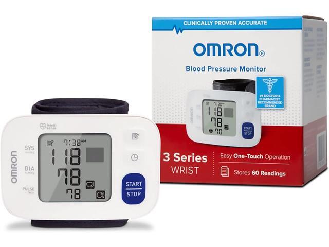 OMRON 3 Series Wrist Blood Pressure Monitor - Clinically Validated Wrist Blood Pressure Machine - Stores 60 Readings - Easy, One-Touch Operation