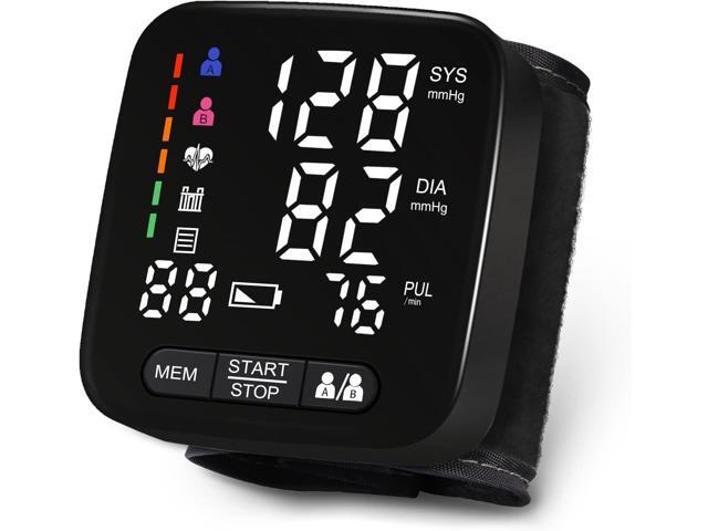 Wrist Blood Pressure Monitor, Tovendor Home Automatic Blood Pressure Cuff Wrist with 2 AAA Battery and Portable Carrying Case, 2 * 90 Reading...