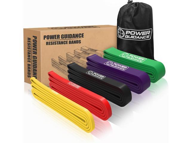 POWER GUIDANCE Pull Up Assist Bands - Stretch Resistance Band - Mobility Band - Powerlifting Bands - by Perfect for Body Stretching, Powerlifting,.