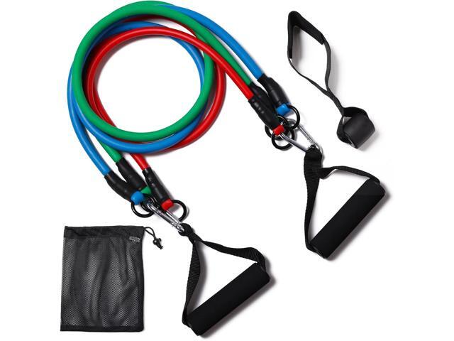 Resistance Bands with Handles, Single Resistance Bands, Exercise Bands with Handles, for Resistance Training, Physical Therapy, Home Workouts,.