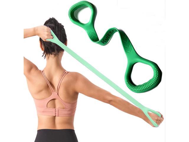 Figure 8 Resistance Band, Arm Back Shoulder Exercise Elastic Rope Stretch Fitness Band, Foot, Leg, Hand Stretcher, Arm Exerciser for Yoga Pilates.