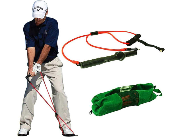 KIKIGOAL Golf Exerciser Resistance Bands Exercise Fitness or Pilates Workout Gym Sports Swing Cord