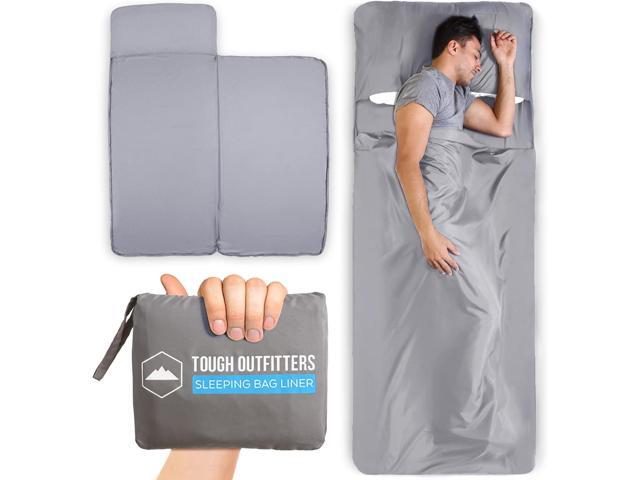 Sleeping Bag Liner - Adult Sleep Sack & Travel Sheets for Hotel - Travel Sleep Sack, Camping Sleeping Bag Liners for Cold Weather