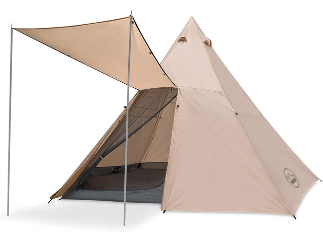 KAZOO Family Camping Tent Large Waterproof Tipi Tents 8 Person Room Teepee Tent Instant Setup Double Layer